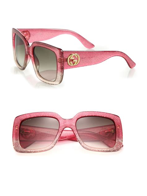 gucci 53mm square sunglasses|gucci women's oversized square sunglasses.